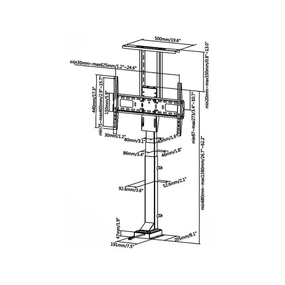 SKILL TECH SH 46ML Motorized Lift TV Stand — image 3