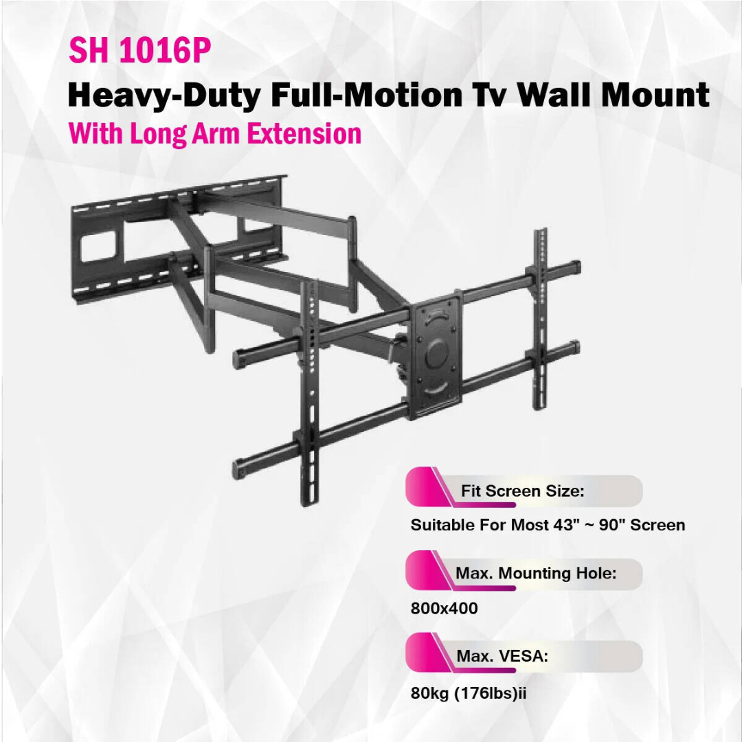SKILL TECH SH 1016P Heavy-Duty Full-Motion TV Wall Mount With Long Arm Extension — image 2