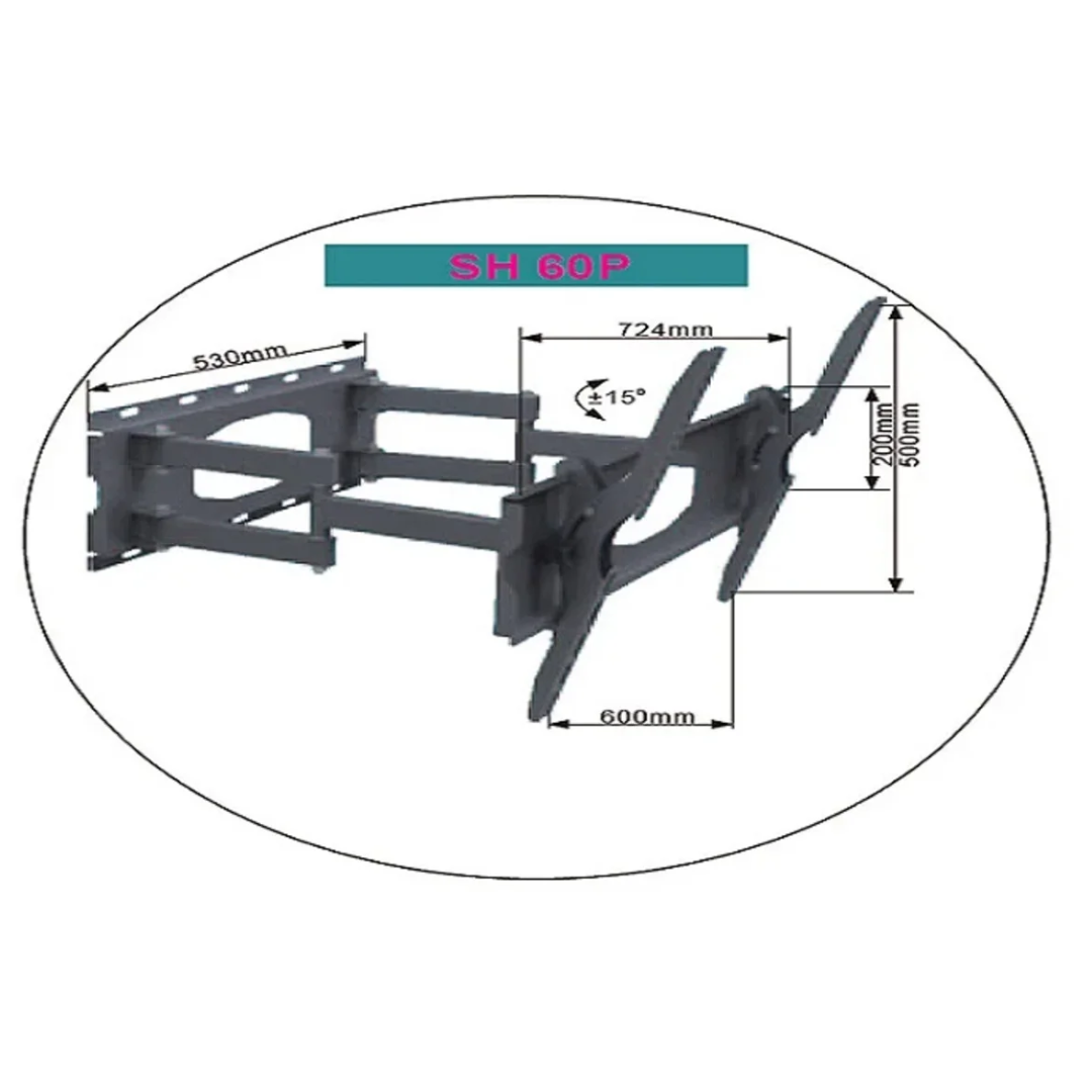 SKILL TECH SH 60P Affordable Full-Motion TV Wall Mount For Double Stud — image 2