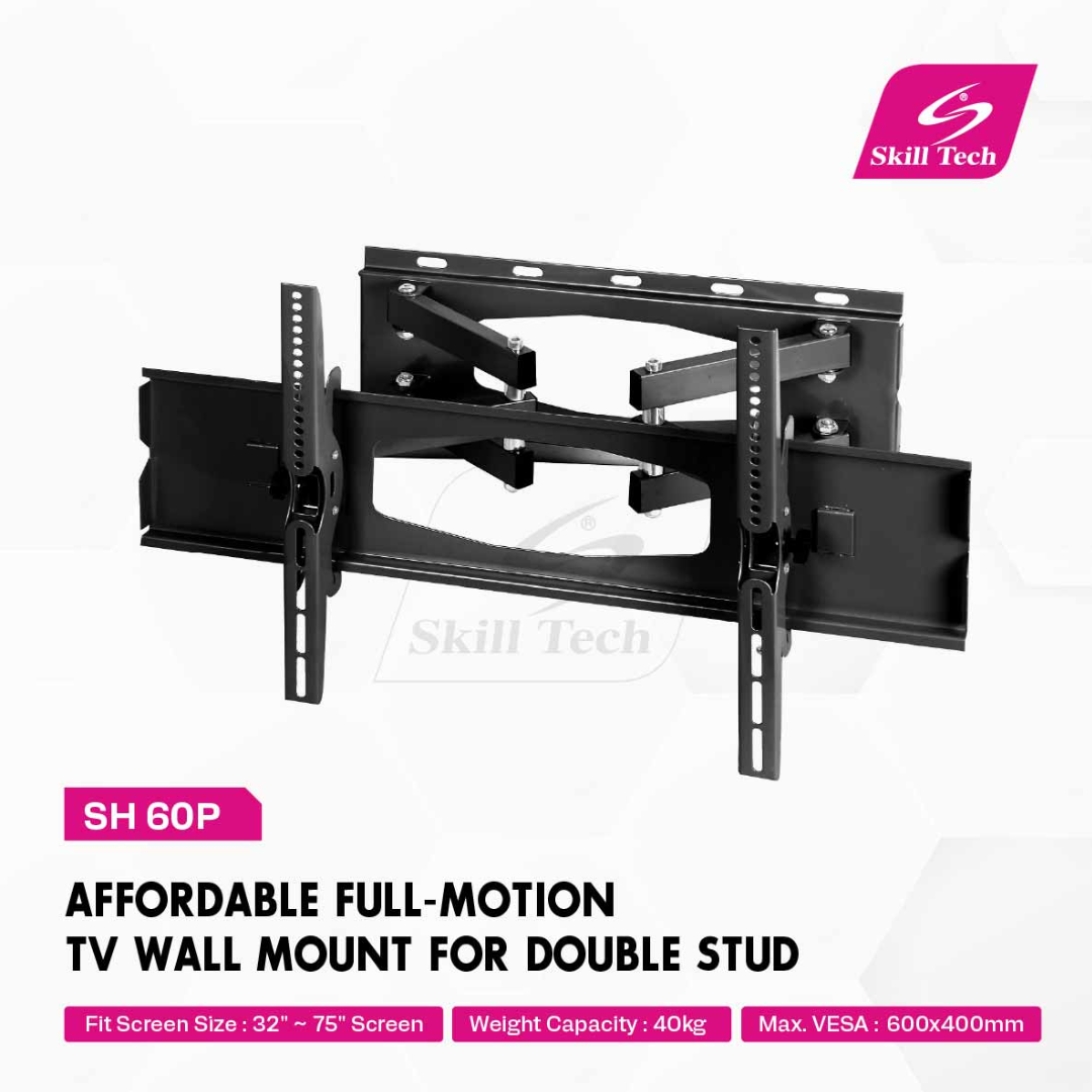 SKILL TECH SH 60P Affordable Full-Motion TV Wall Mount For Double Stud — image 3