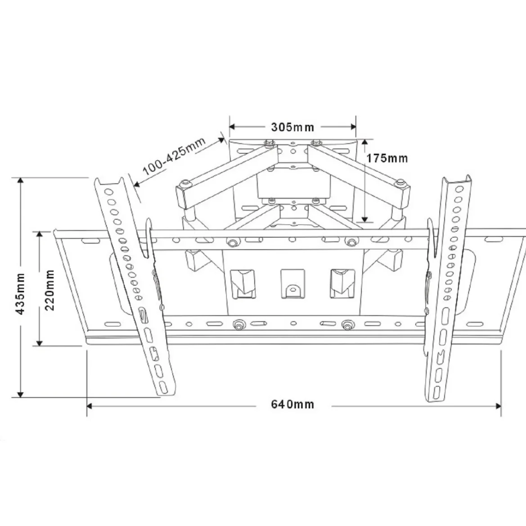 SKILL TECH SH 600P Super Economy Double Arm Full-Motion TV Wall Mount — image 3