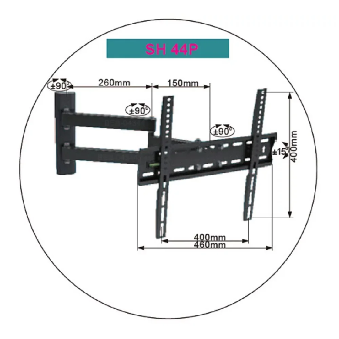 SKILL TECH SH 440P Articulating TV Wall Mount — image 3
