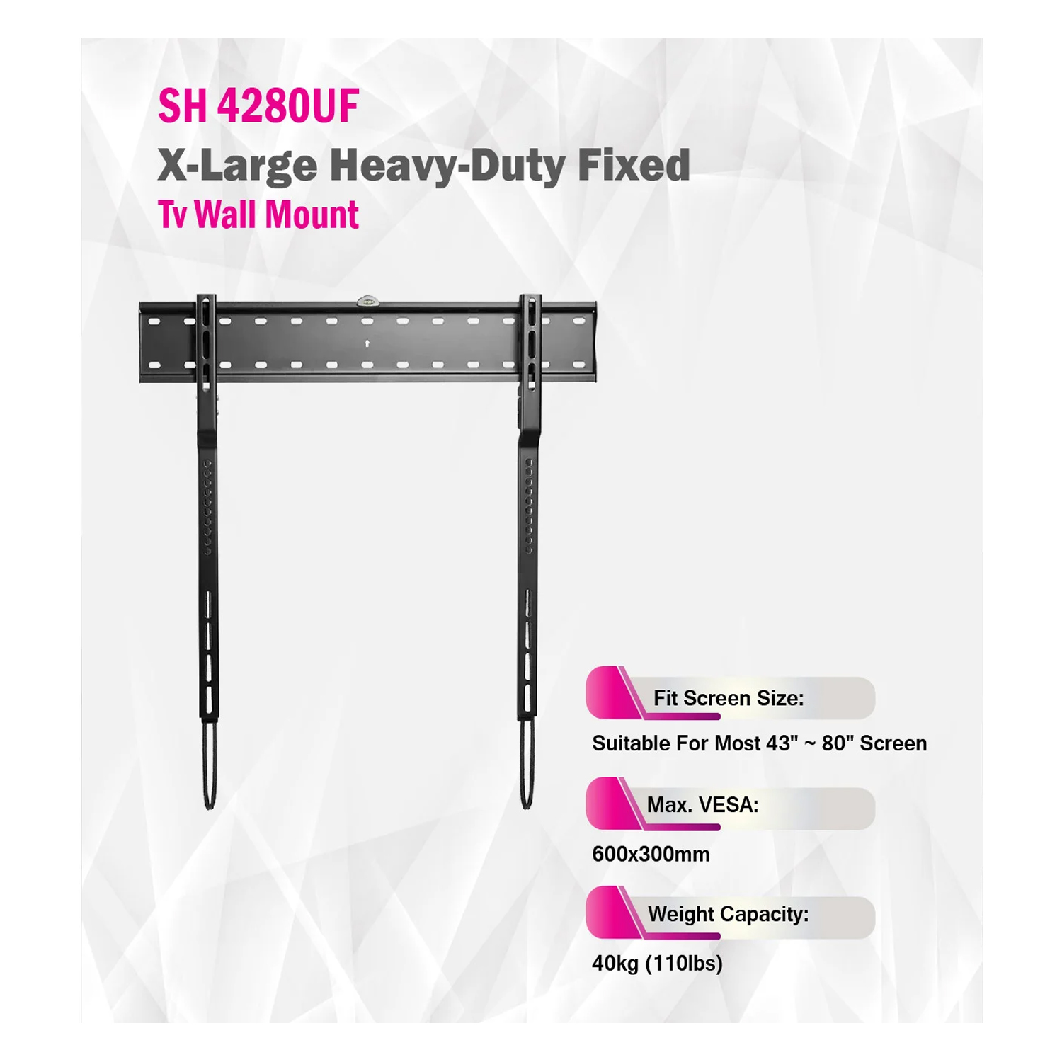 SKILL TECH SH 4280UF Ultra Thin Fixed TV Wall Mount — image 2