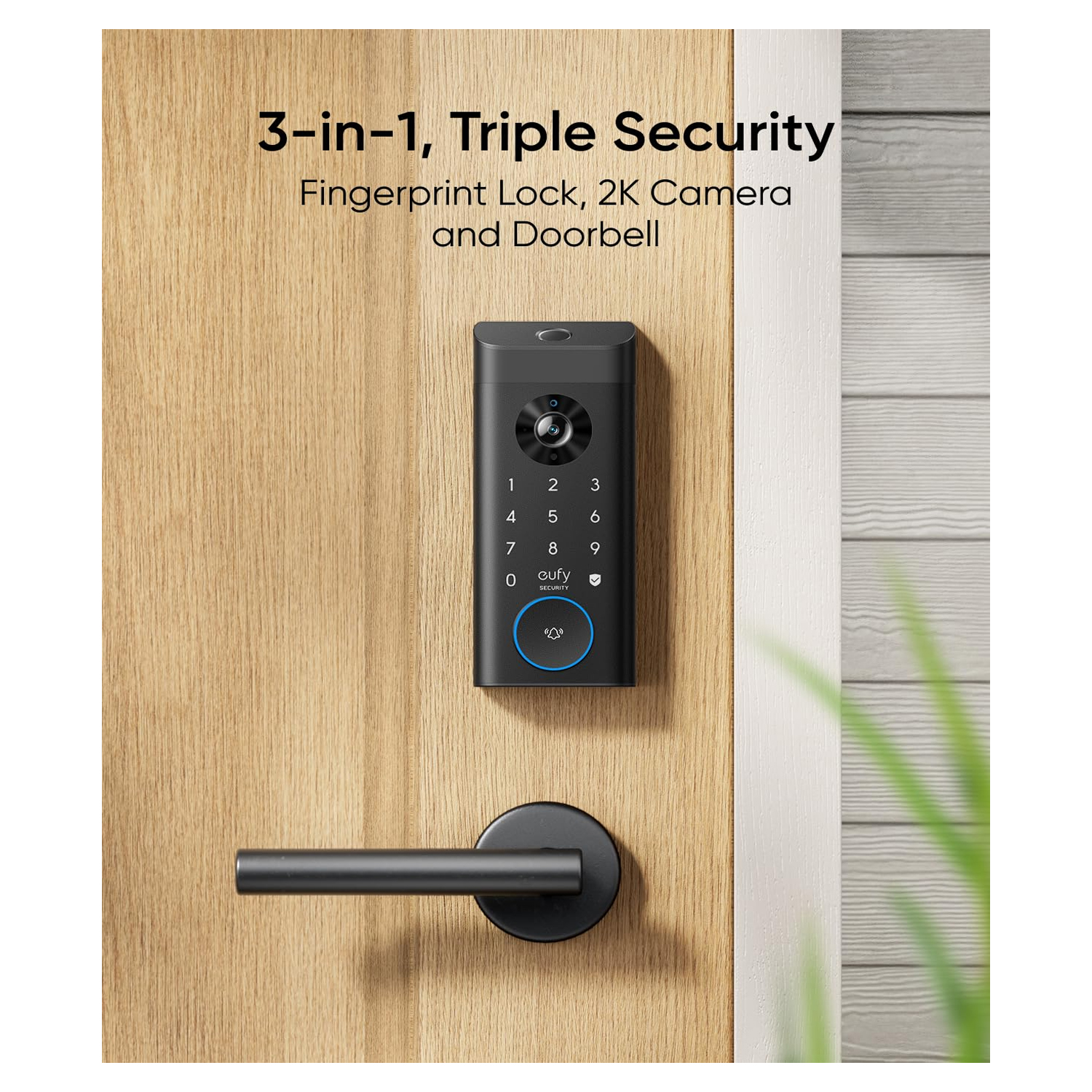 Anker Eufy Smart Video Lock E330 T85311Y1 Light Gray Secure Access — image 4