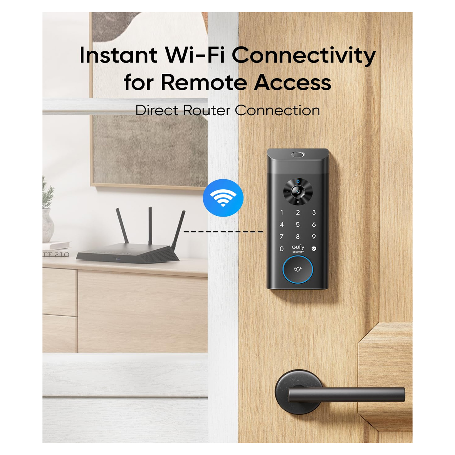 Anker Eufy Smart Video Lock E330 T85311Y1 Light Gray Secure Access — image 2