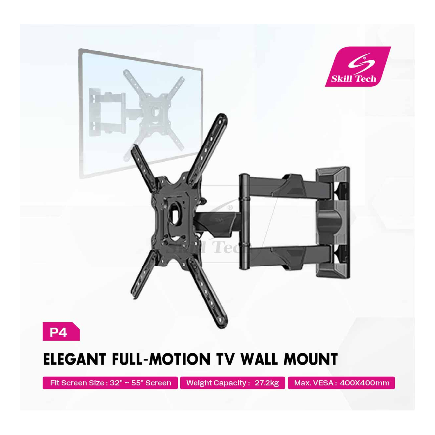SKILL TECH P4 Elegant Full-Motion TV Wall Mount — image 2