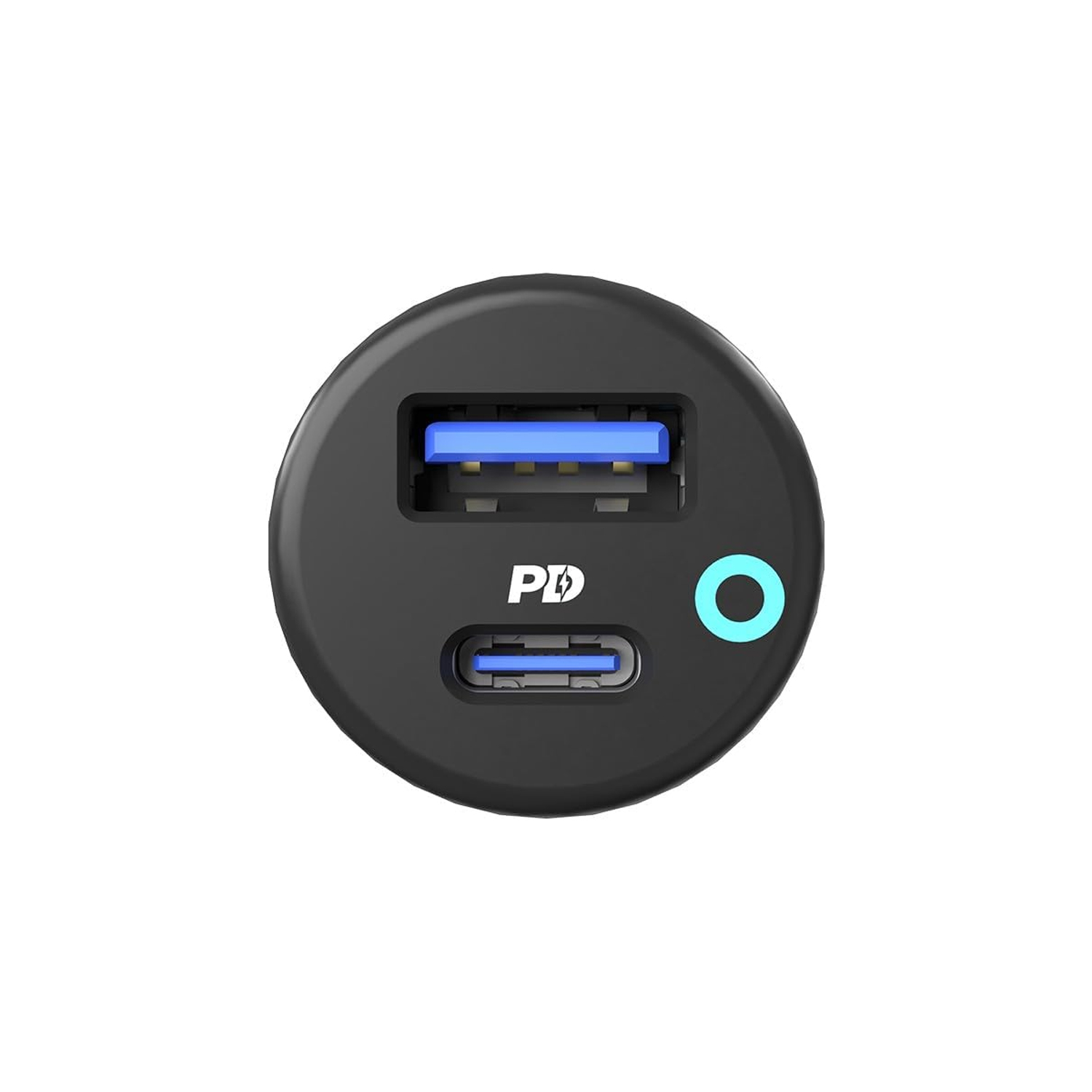 Powerology Volex 66W Dual Port Car Charger Blk PCCSR021BK — image 2