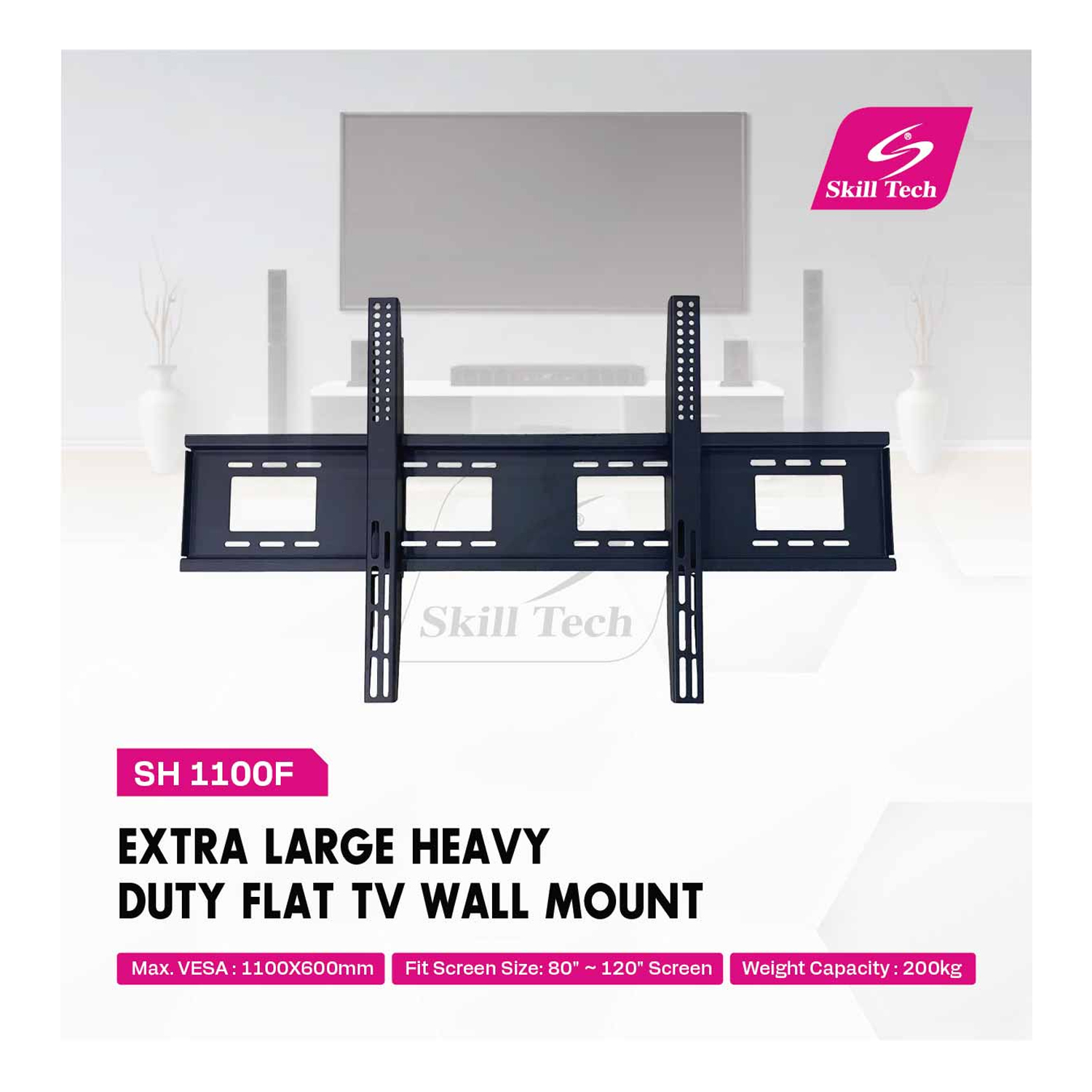 SKILL TECH SH 1100F Extra Large Heavy Duty Flat TV Wall Mount — image 3