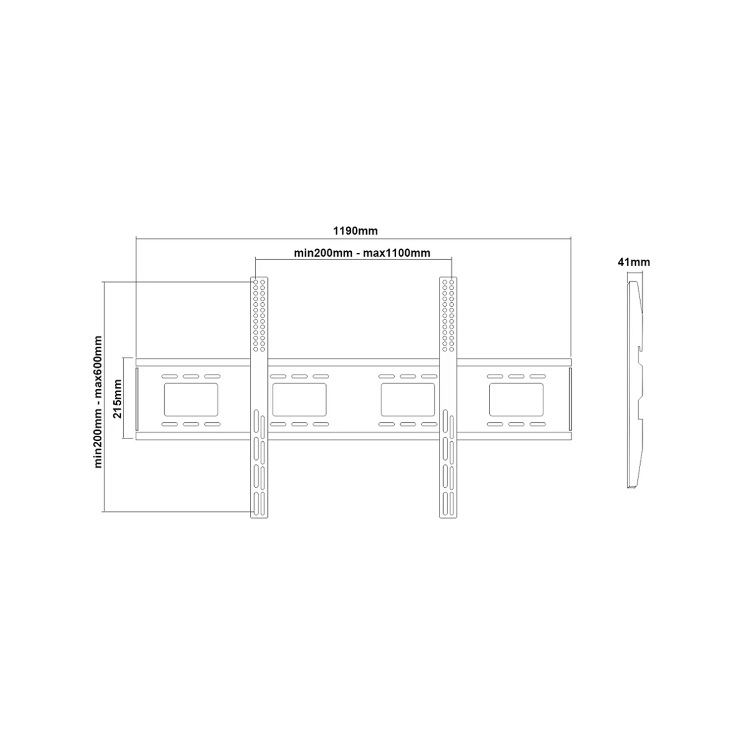 SKILL TECH SH 1100F Extra Large Heavy Duty Flat TV Wall Mount — image 2