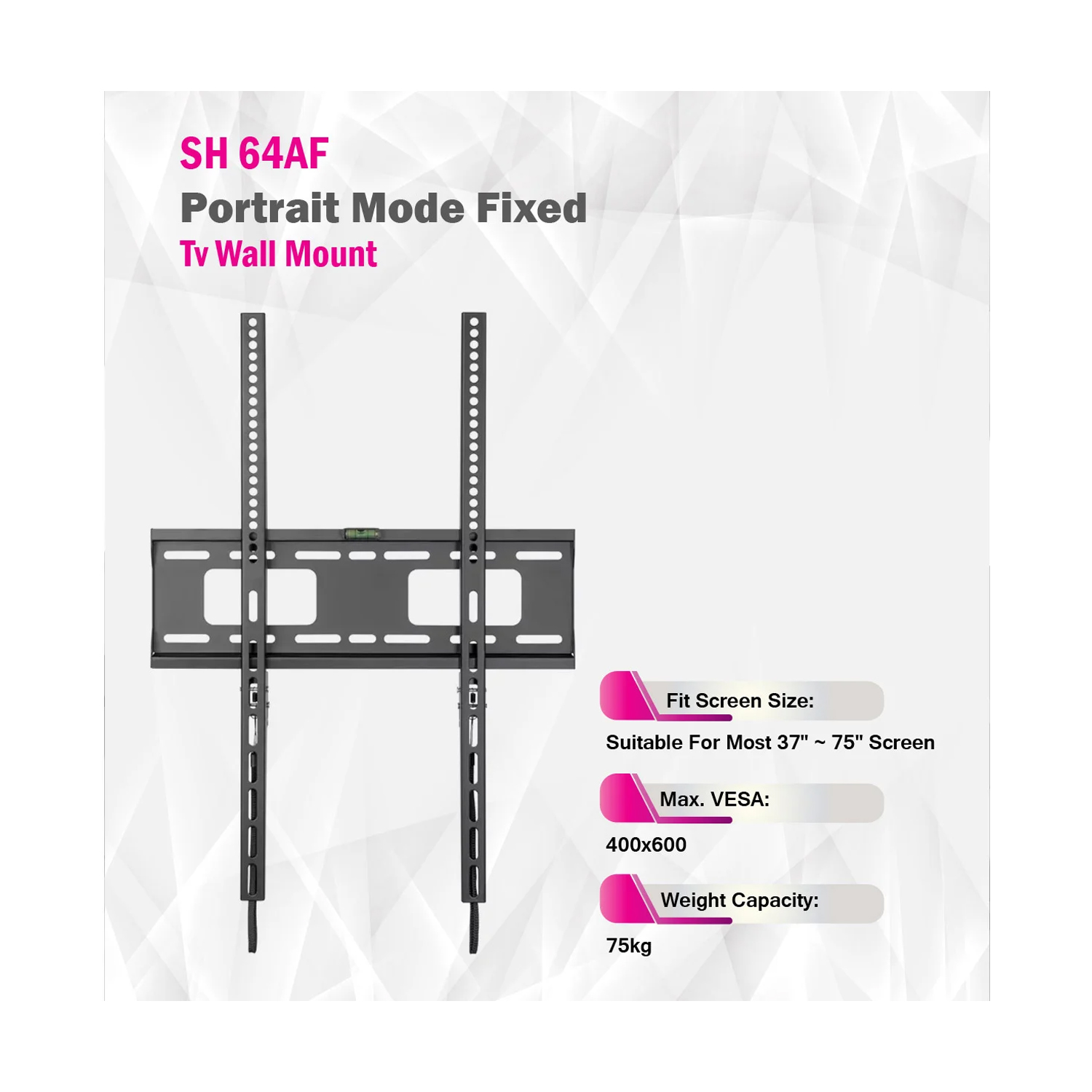 SKILL TECH SH 64AF Portrait Mode Fixed TV Wall Mount — image 3