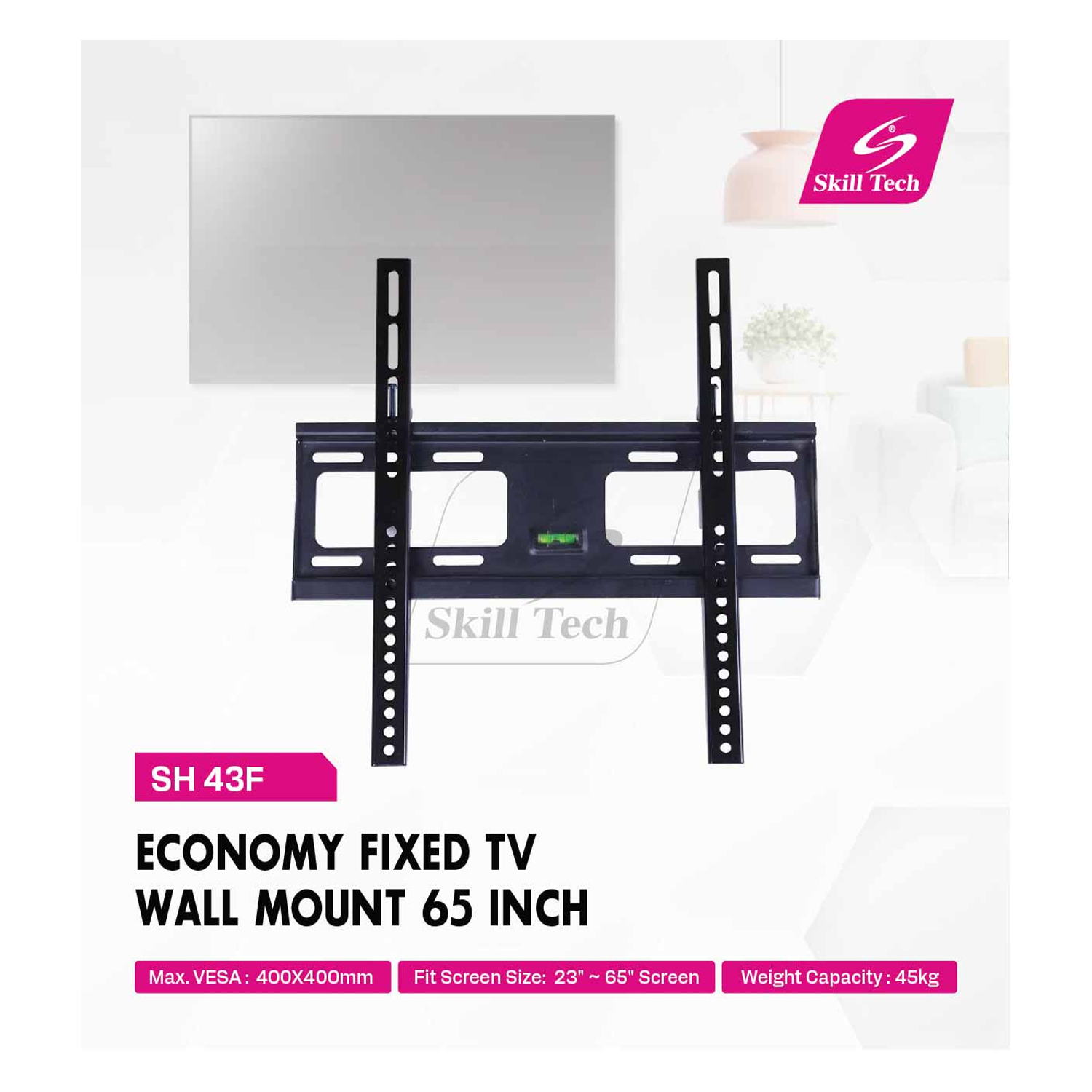 SKILL TECH SH 43F Economy Fixed TV Wall Mount 65 Inch — image 3