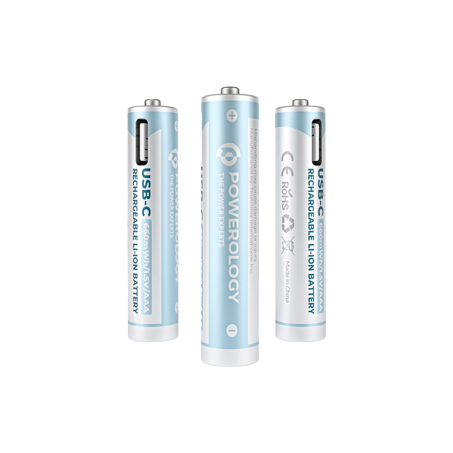 Powerology Aaa 2 Pack USB C Rechareable Battery — image 4