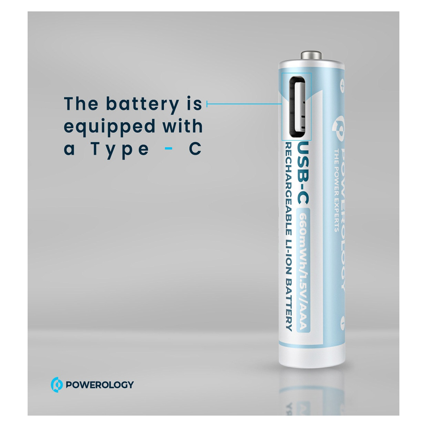 Powerology Aaa 2 Pack USB C Rechareable Battery — image 3