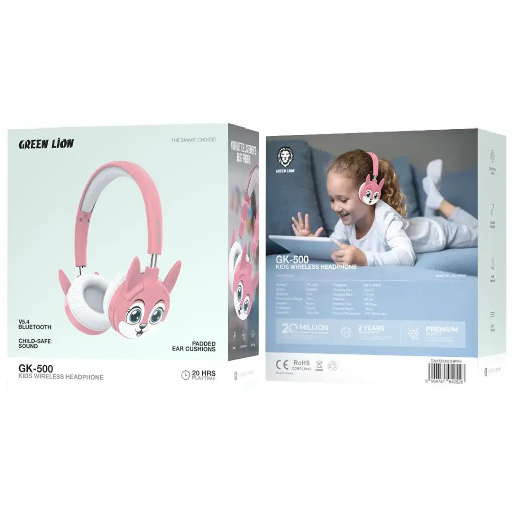 Green Lion GK-500 Kids Wireless Headphones — image 5