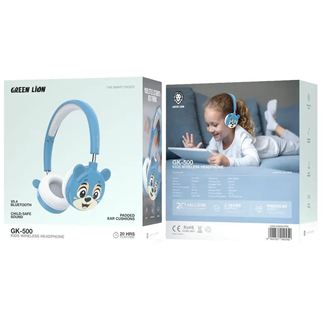Green Lion GK-500 Kids Wireless Headphones — image 3