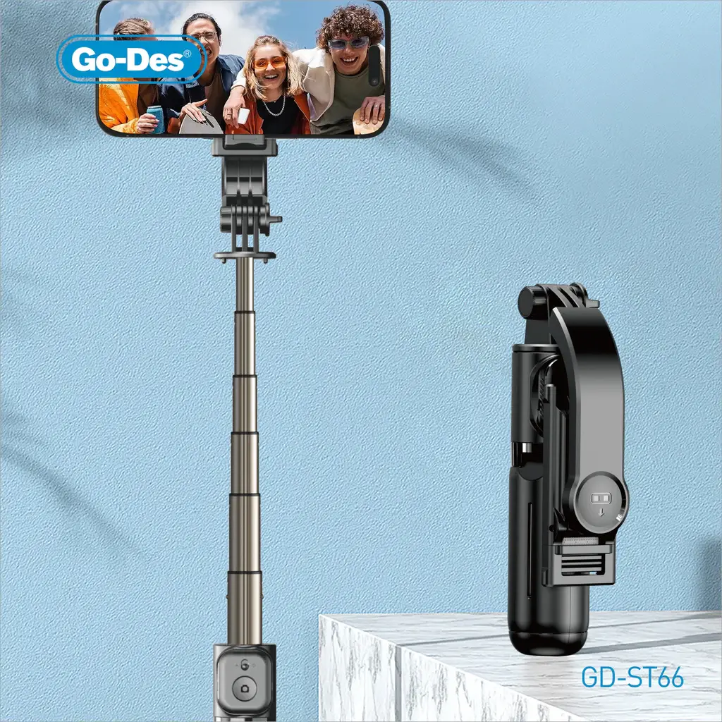 GO DES Selfie Stick Mini Wireless Live Broadcast GD-ST85 – Compact, Wireless & Perfect for Content Creators — image 2