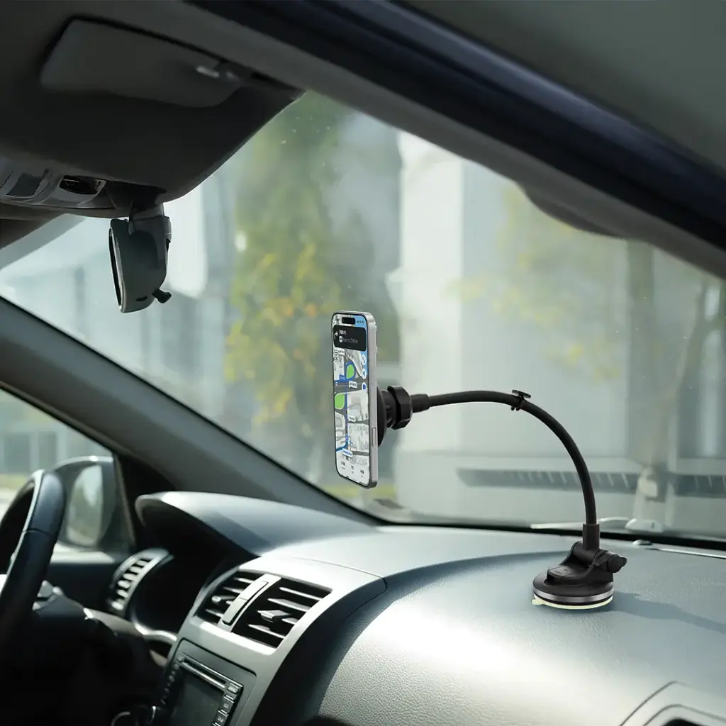 Porodo MagSafe Car Phone Holder with Extended Flexible Pole — image 2