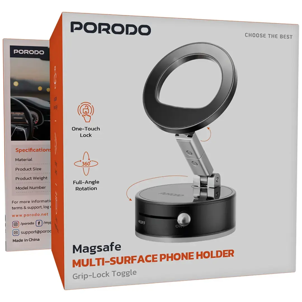 Porodo MagSafe Phone Holder Blk PDMSPHA7BK — image 3