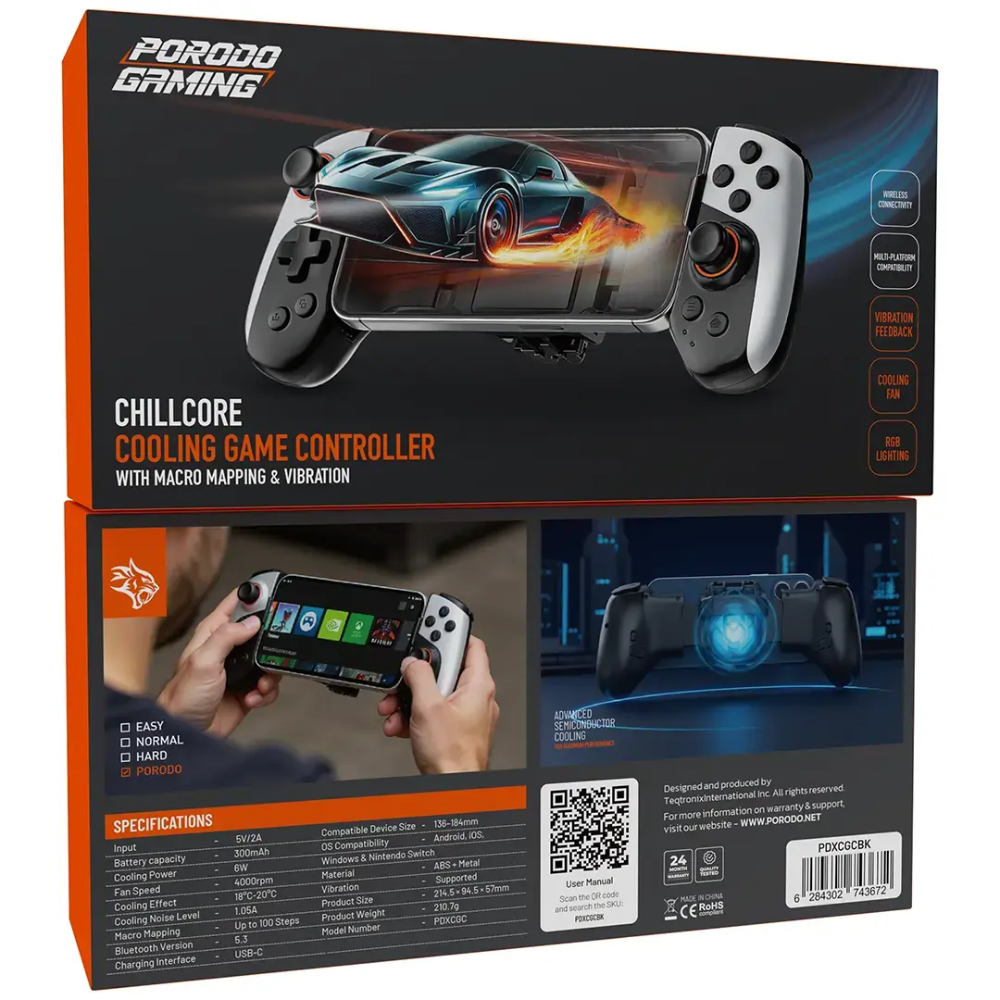 Porodo Gaming Chill Core Cooling Game Controller Pdxcgcbk — image 2