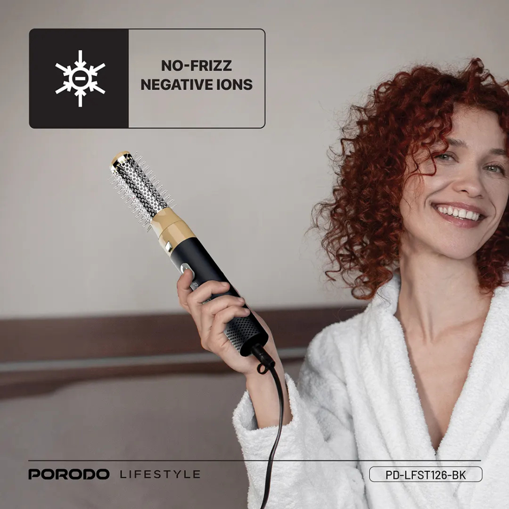 Porodo Lifestyle Multi-Styling Hair Dryer Set - Black PDLFST126BK — image 2
