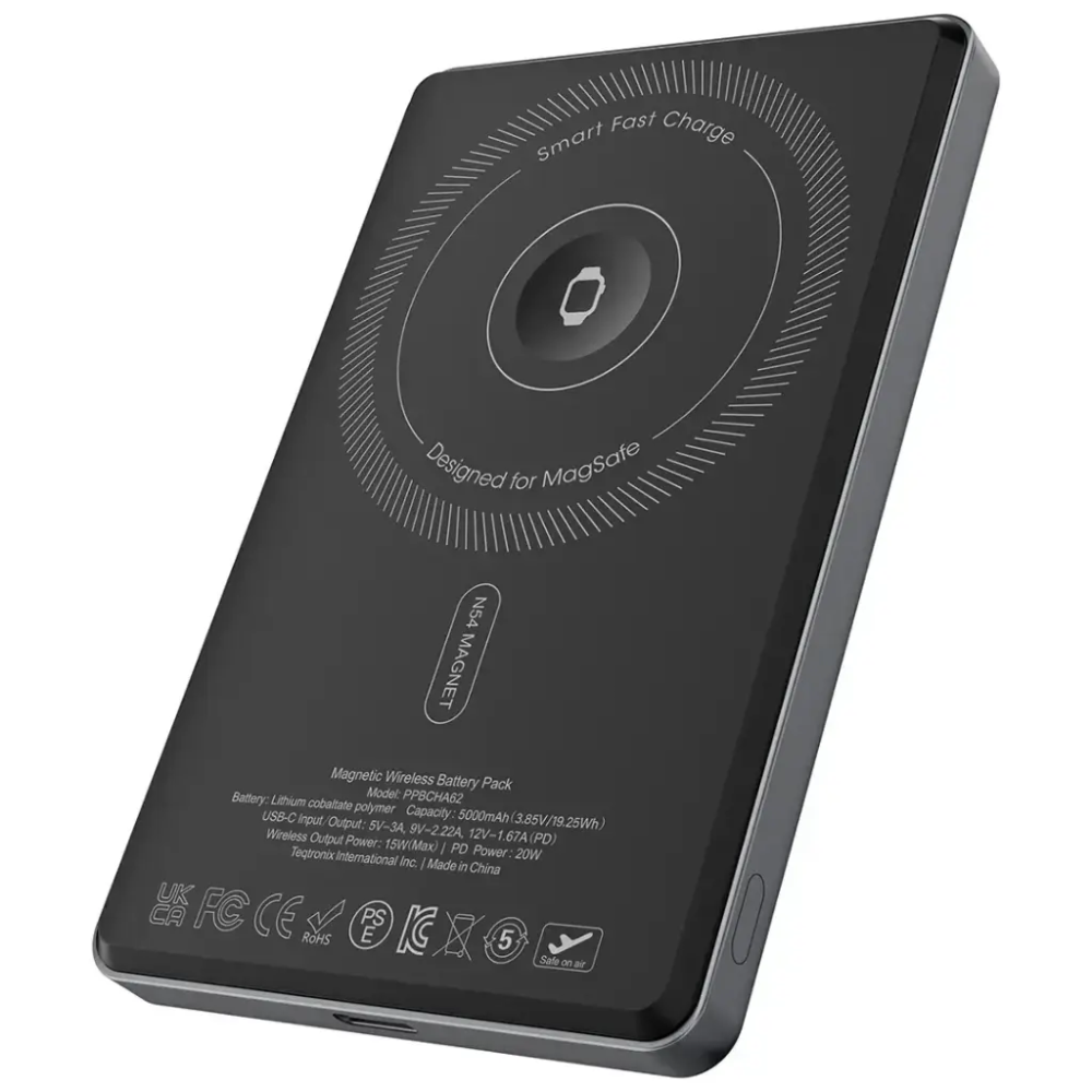 Powerology MagVolt 5000mAh Magnetic Power Bank PPBCHA62BK — image 3