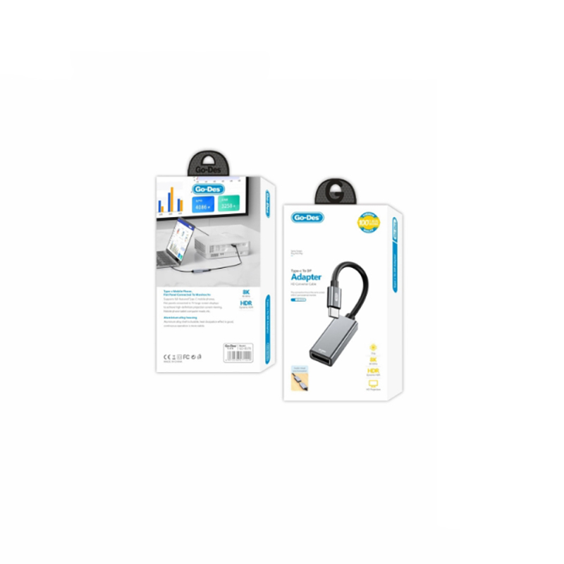 GO DES Type-C to DisplayPort Adapter GD-8378 – Seamless 4K Display Connectivity — image 2