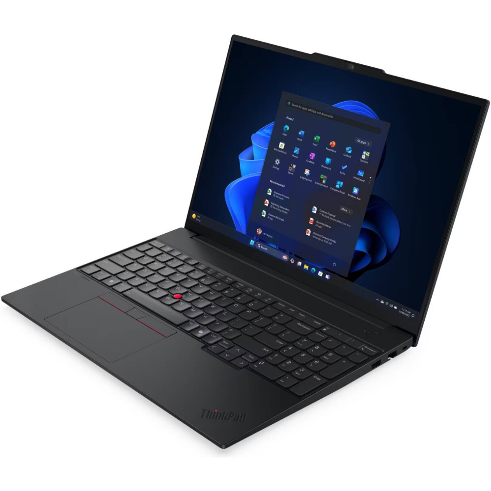 Lenovo ThinkPad E16 Gen 3 Laptop, 16" WUXGA IPS 60Hz Display, Intel Core Ultra 7 255H, 16GB RAM, 512GB SSD, Intel Arc 140T GPU, Backlit English (EU) K/B, No OS, Black | 21SR005NGQ — image 2