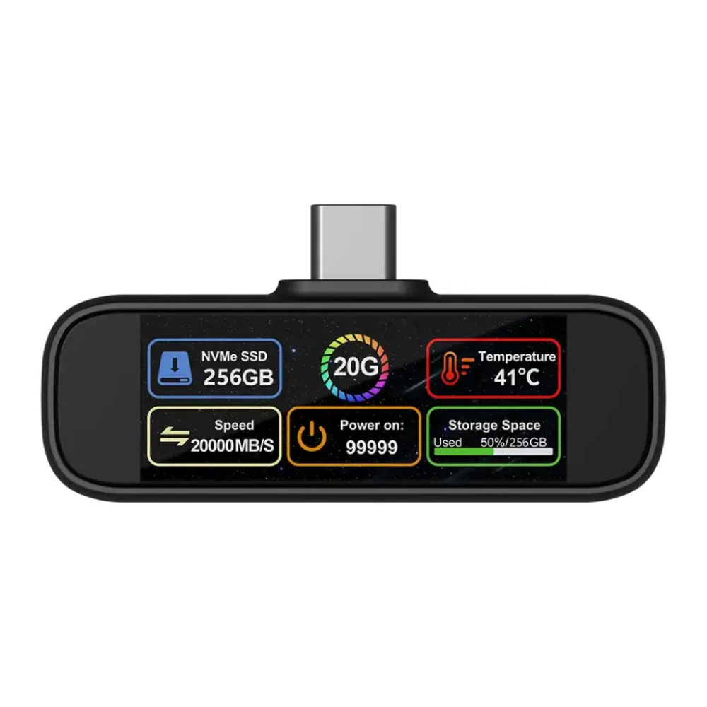 Powerology Vaultx 256 GB Mini Portable SSD Drive 20 Gbps PWP256GBK — image 3