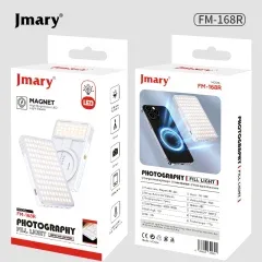 JMARY FM-168R Magnetic Fill LED Phone Light Black — image 2