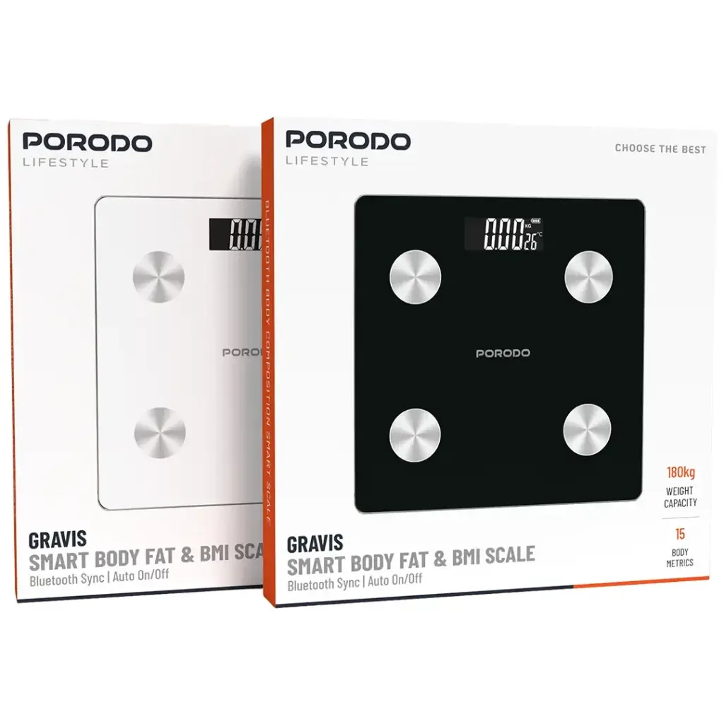 Porodo Lifestyle Gravis Smart Body Scale Fat & BMI - Ultimate Health Monitor Future IT — image 2