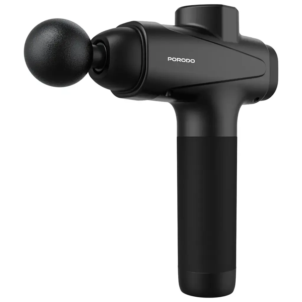 Porodo Lifestyle Multi-Head Deep Massage Gun Black - Ultimate Muscle Relief — image 3