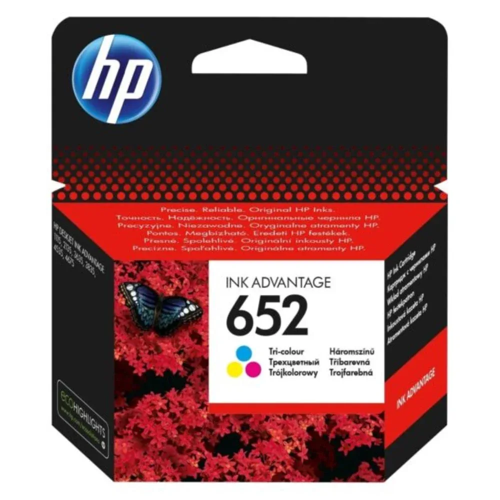 HP 652 Tri color Original Ink Cartridge — image 1
