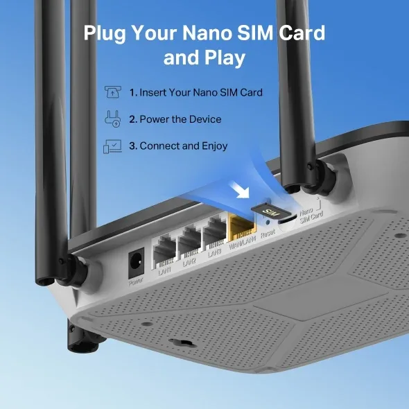 Mercusys MB115-4G 300MBPS Wireless 4G LTE Router — image 5