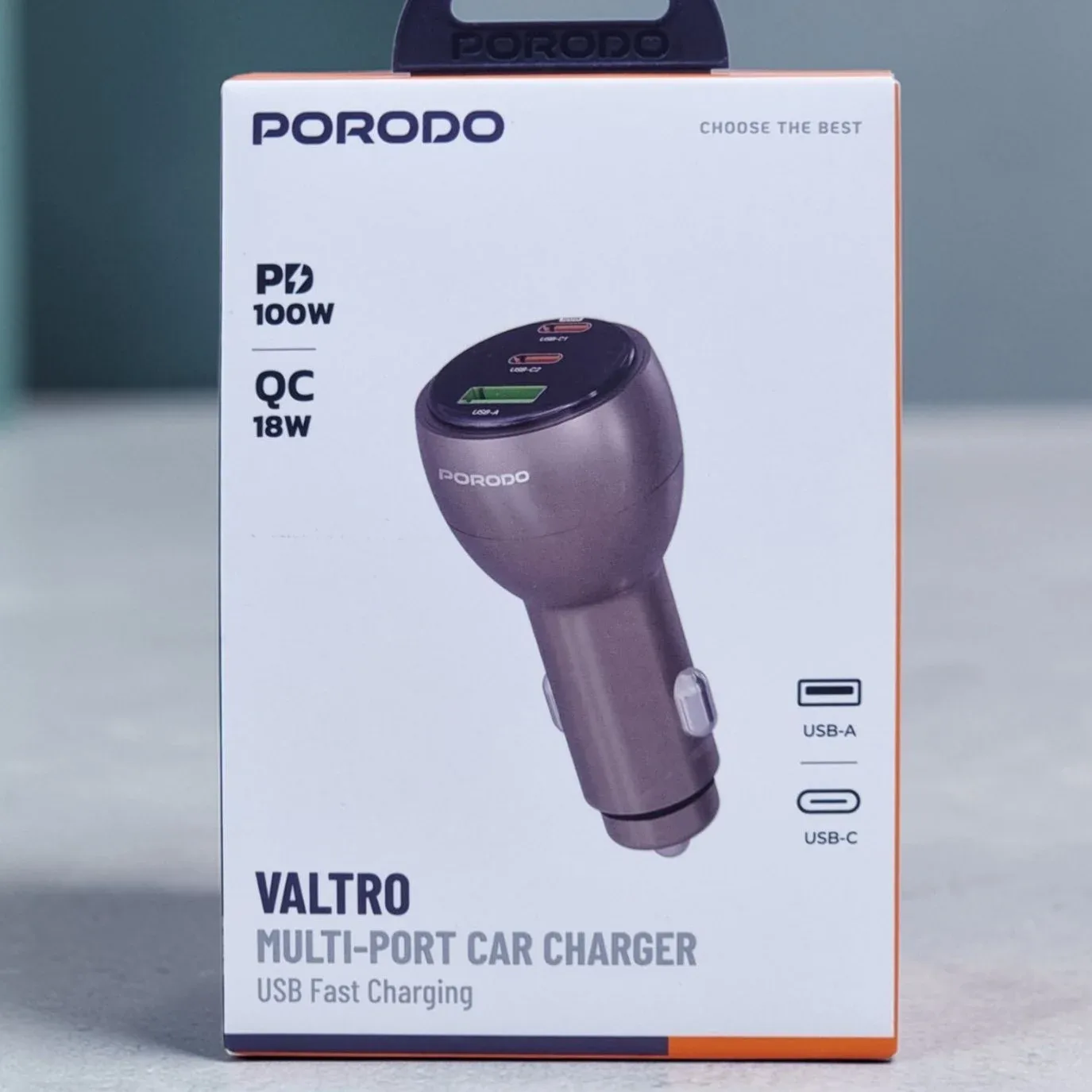 Porodo 100W Valtro Multi Port Car Charger — image 1