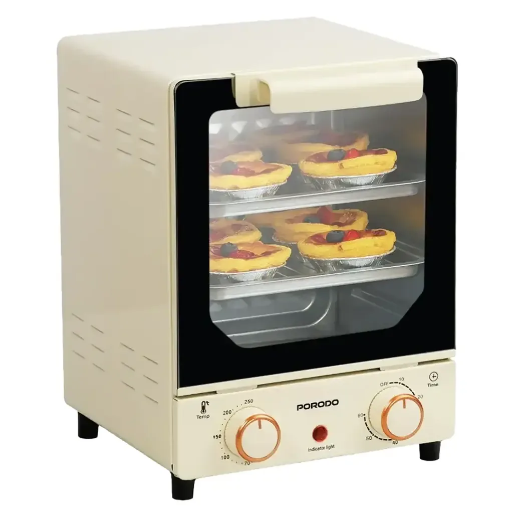 Porodo Vertical Design Temp Glass Mini Oven — image 3
