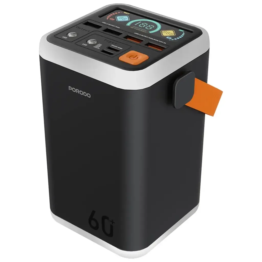 Porodo Cappadoc 60000mAh Multi-Port Power Bank with TFT Display — image 1