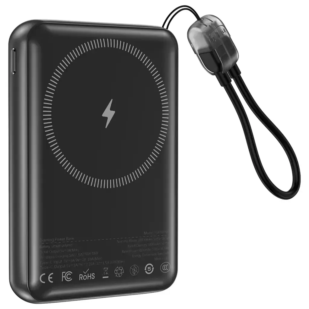 Porodo Arcadevolt 10000 mAh MagSafe Power Bank with Built-In Console 100+ Games — image 3