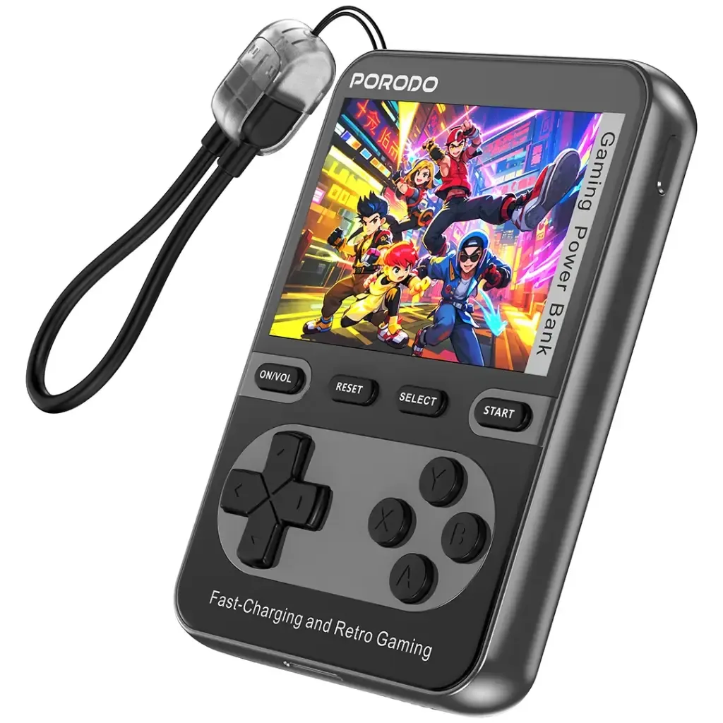 Porodo Arcadevolt 10000 mAh MagSafe Power Bank with Built-In Console 100+ Games — image 2