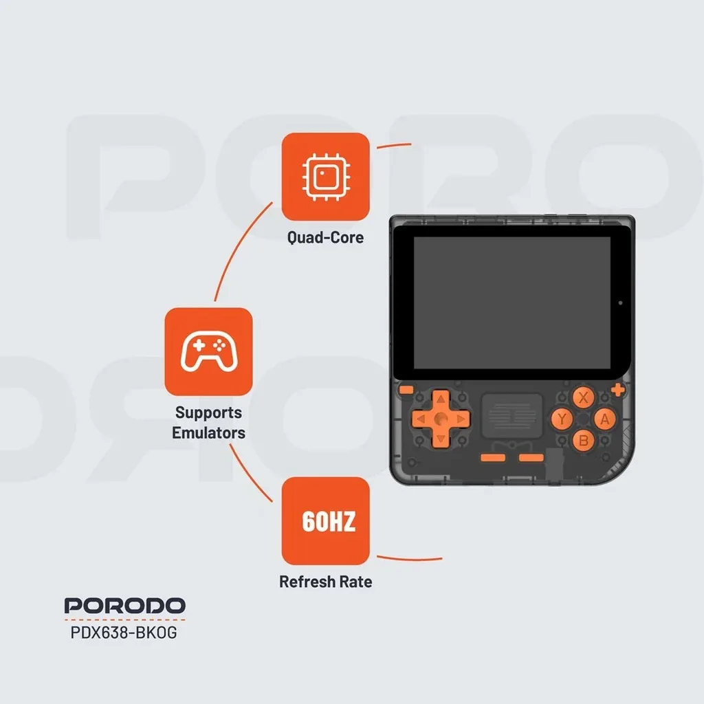 Porodo Retro Arcade Game Console PDX638 — image 4