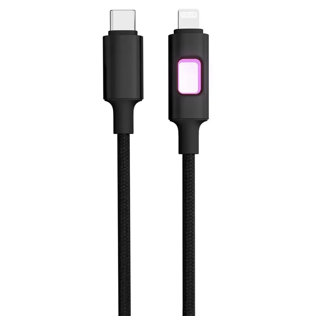 Porodo Led Braided Usb a To Usb C 27 W Cable 1.2 M — image 3