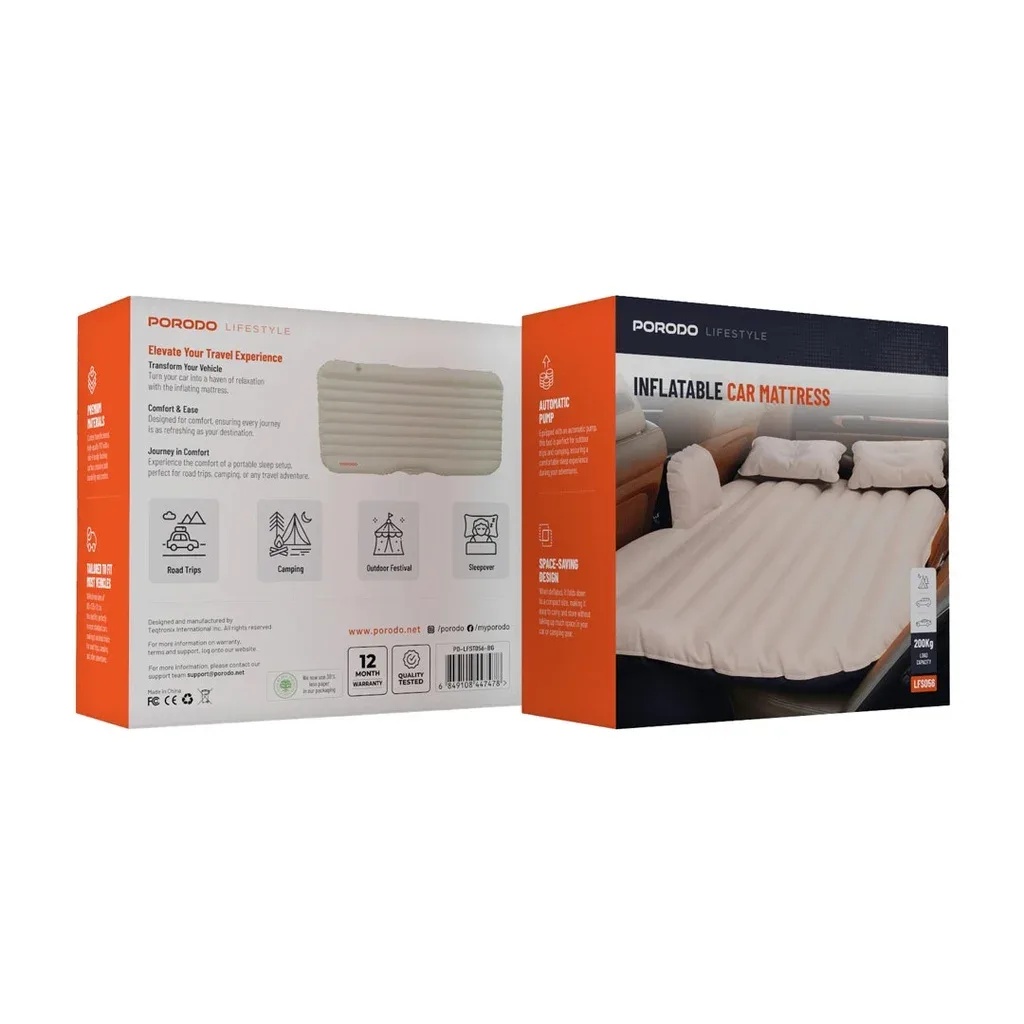 Porodo Inflatable Car Backseat Air Mattress — image 2
