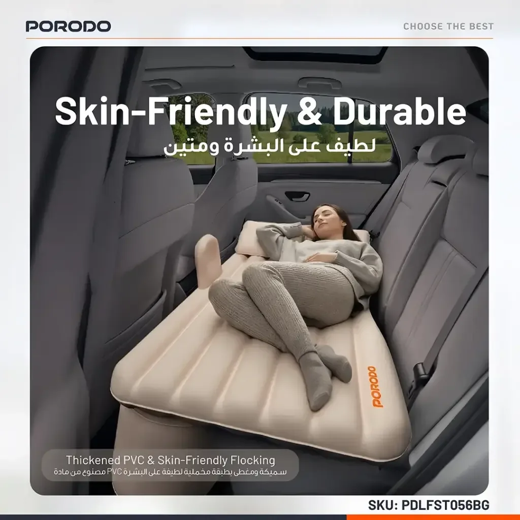 Porodo Inflatable Car Backseat Air Mattress — image 3
