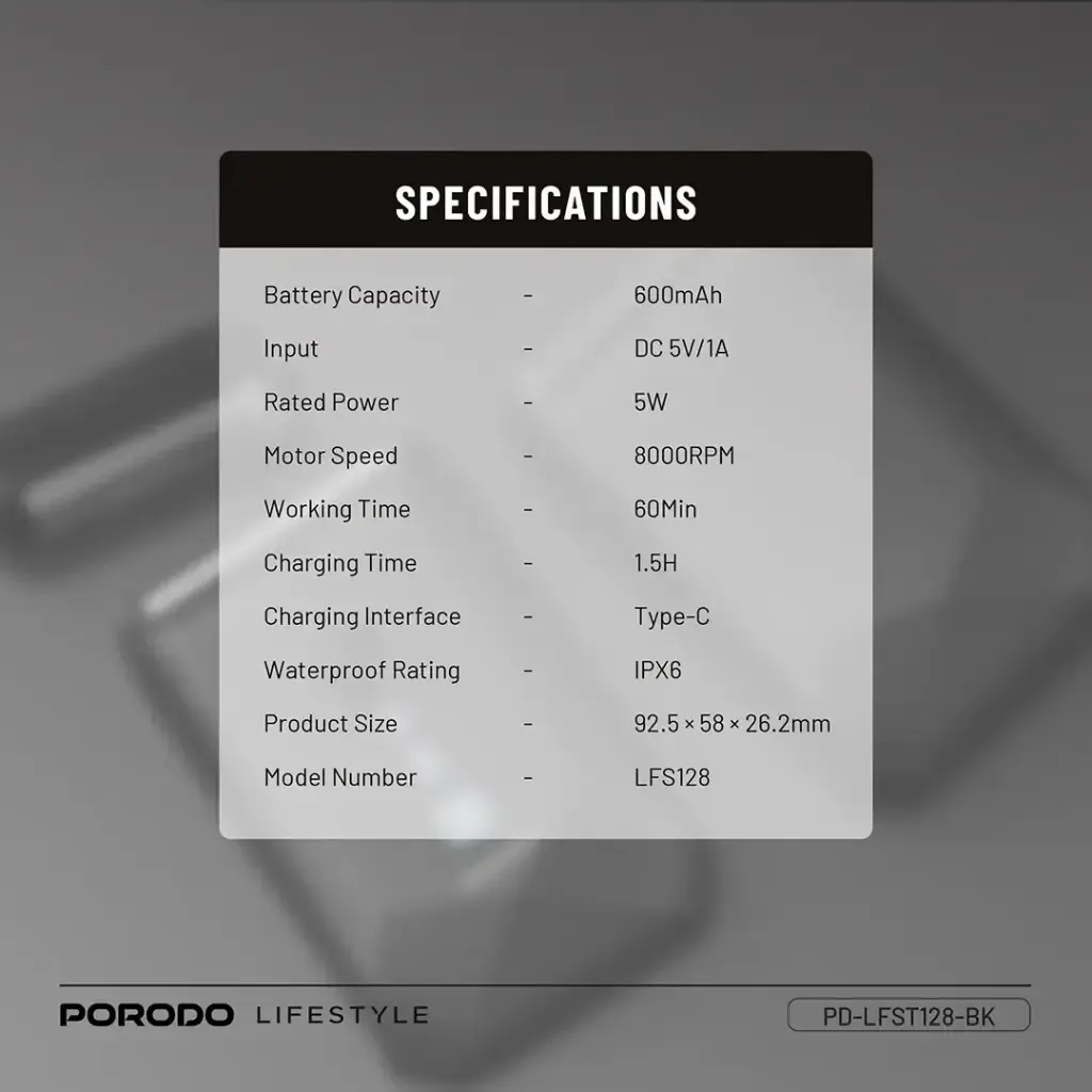 Pocket Shaver Powerful Grooming – PORODO Dual Blade Pro — image 3