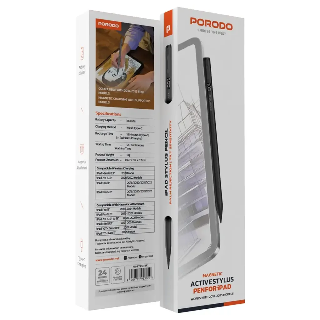 Porodo Wireless Digital Magnetic Stylus Pencil — image 2