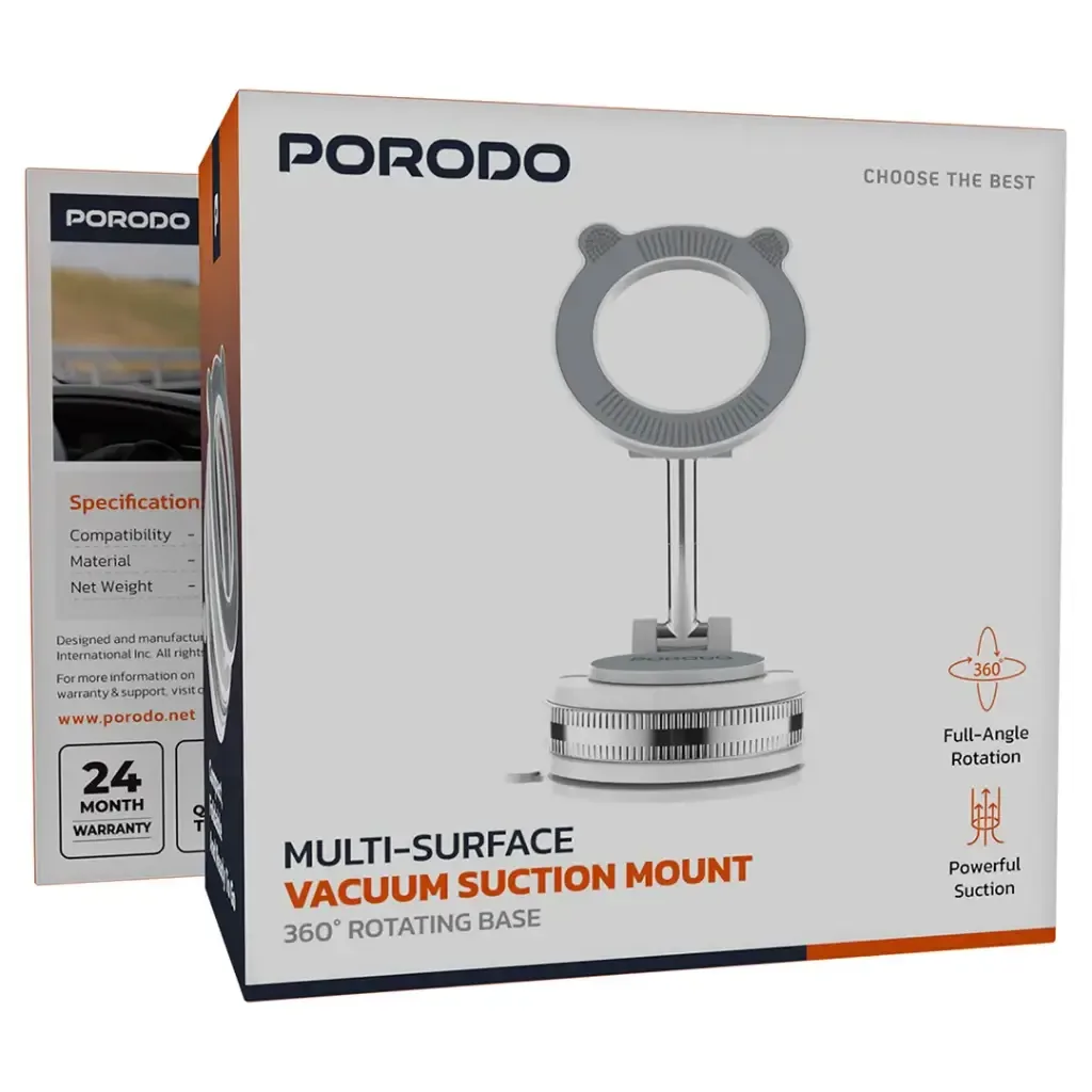 Porodo Multi Surface Vacuum Suction Mount — image 3