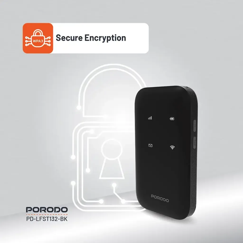 Porodo LFS132 4G LTE WIFI 6 Pocket Router — image 4