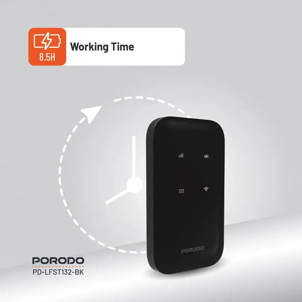 Porodo LFS132 4G LTE WIFI 6 Pocket Router — image 3
