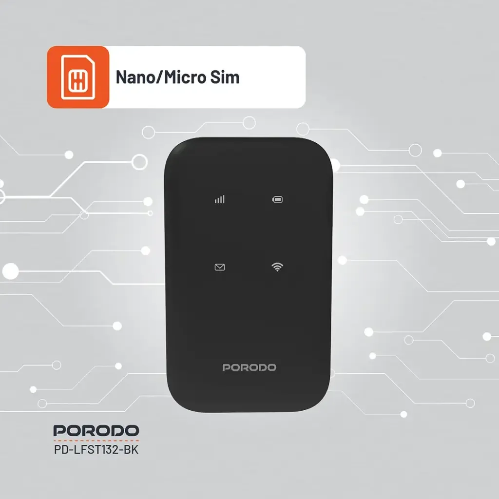 Porodo LFS132 4G LTE WIFI 6 Pocket Router — image 2