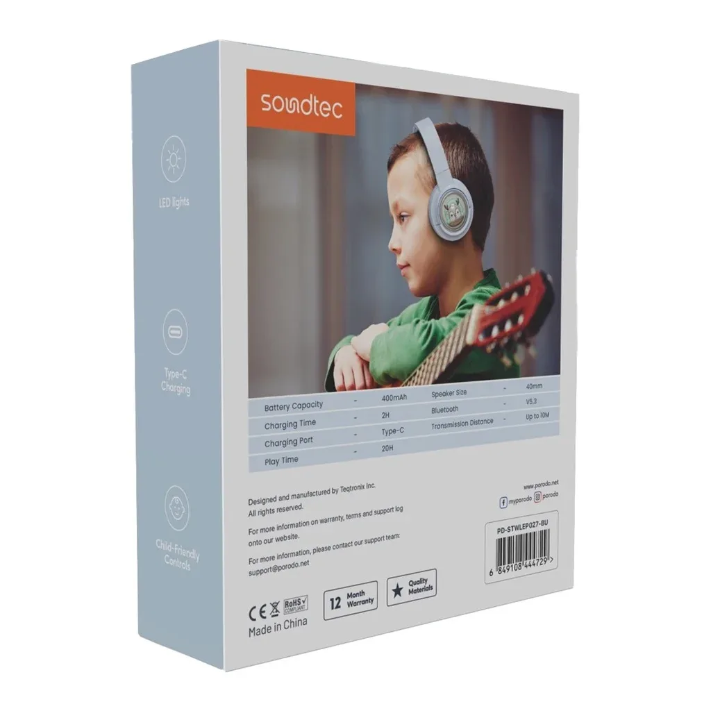 Soundtec Moose Wireless Kids Headphone 85 Db Safe Sound — image 5