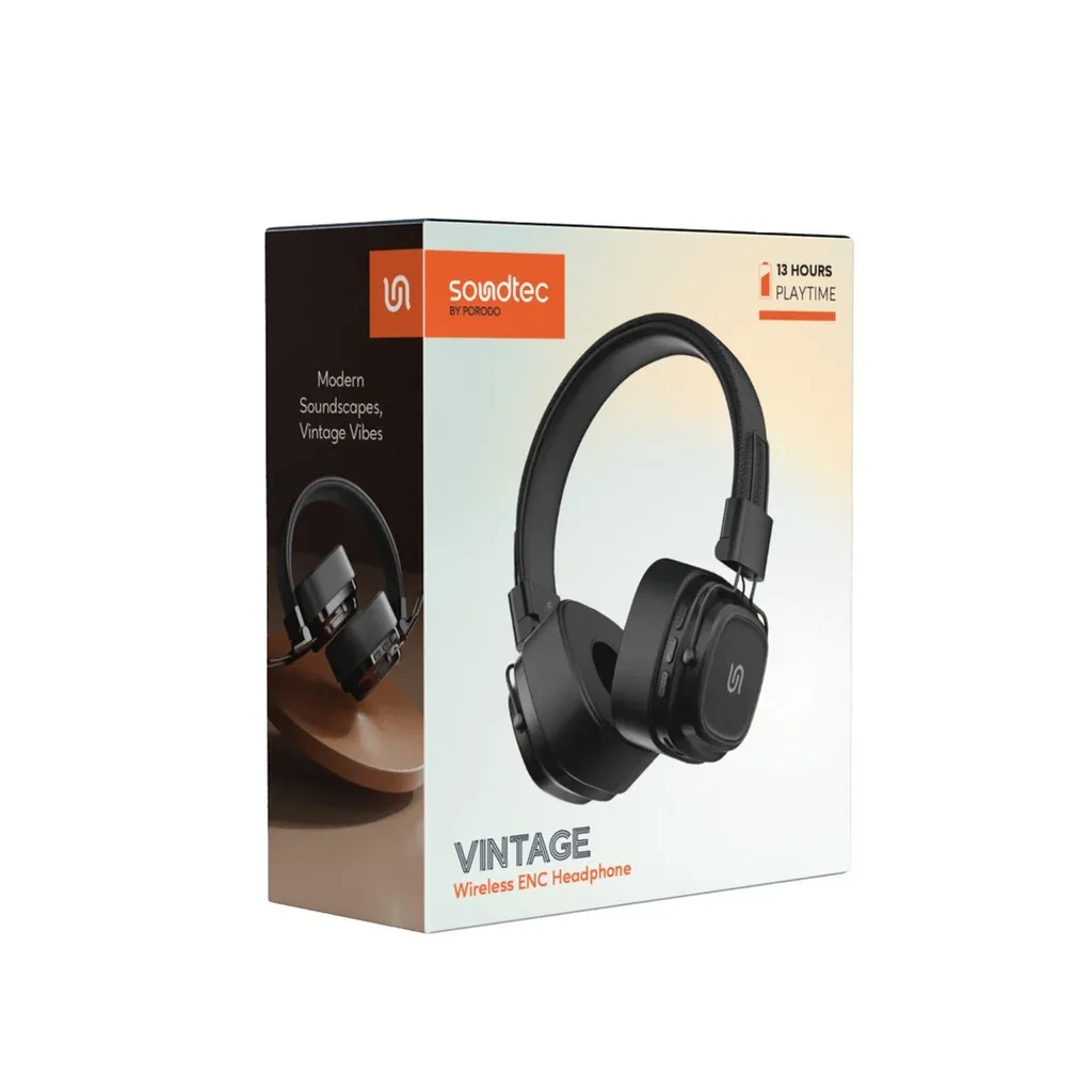 Soundtec Vintage Wireless ENC Headphone — image 2